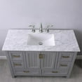 thumbnail image 3 of Isla 48" Marble Countertop Single Vanity w/Mirror Gray, 3 of 9