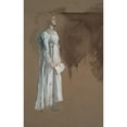 thumbnail image 2 of Edwin Austin Abbey 11x14 Gold Ornate Wood Frame and Double Matted Museum Art Print Titled - A Figure in Classical&nbsp;Dress (1984), 2 of 4