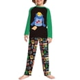thumbnail image 3 of Conjunto De Pijamas De 2 Piezas Conjunto de pijama familiar de 2 piezas Conjunto de ropa de dormir de estilo navideño con estampado de pato informal Cgtredaw Niño Verde 2-3T para Niño, 3 of 7