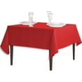 thumbnail image 2 of linentablecloth 70-inch square polyester tablecloth red, 2 of 5