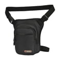thumbnail image 4 of Bolsa cartuchera, bolsa de cadera, bolsa de herramientas, informal, versátil, cintura, muslo, riñonera, bolsas para ciclismo, viajes, escalada, pesca, Negro, 4 of 8
