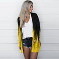 thumbnail image 4 of Cardigan à Imprimé Flamme pour Femmes, Col en V, Manches Longues, Poches, Vêtement d'Extérieur, 4 of 6