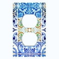 thumbnail image 2 of Metal Light Switch Plate Cover Elegant Mosaic Tile Pattern Collage TIL021, 2 of 13
