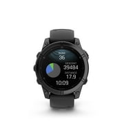 Garmin fenix E – 47 mm, AMOLED, Premium Multisport GPS Smartwatch, Long-Lasting Battery Life, Slate Gray with Black Band