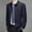 Navy, variant on Business Jackets for Men Lapel Zip up Casual Turn Down Collar Outwear Fall Winter Stretchy Comfy Long Sleeve Slim Coats