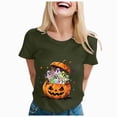 thumbnail image 6 of NOLDARES Halloween Shirts for Women Spooky Season Tshirt Cute Halloween Ghost Tee Fall Casual Short Sleeve Tops(AG,XXXL), 6 of 8