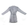 thumbnail image 4 of Fashion Mens Solid Color Fleece Robe  Shawl Collar Bathrobe 4 Size M L XL XXL, 4 of 6