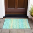 thumbnail image 6 of Addison Rugs Chantille Indoor/Outdoor Transitional Geometric, Abstract Aqua Washable Rectangle Rug, 1'8" x 2'6", 6 of 6