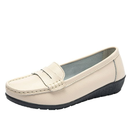

gvdentm Shoes For Women Ladies Casual Shoes Flat Heel Sole Overfoot Comfort Solid Color Single Sandals Size 8 Women