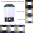 thumbnail image 2 of LED Rechargeable Camping Lantern, Portable Tent Light Flashlight with White Light/Warm White Light and Hook for Camping, Home Power Outage, Emergency, 2 of 4