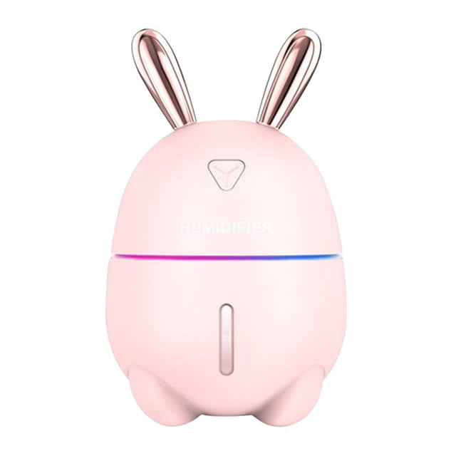 Humidificador ultrasónico Baoblaze difr de aire de niebla silenciosa 7 co luz tipo USB 300ml Rosado