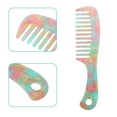 thumbnail image 4 of Unique Bargains 1 Pc Hair Detangling Comb Wide Tooth Anti-Static Hair Supplies Multicolor, 4 of 7