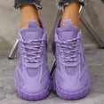 thumbnail image 5 of Womens Sneakers Low-top Breathable Solid Color Mesh Sneakers for Women Lace Up Platform Casual Comfortable Trainers Fashion Versatile Candy Color, 5 of 8