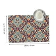 thumbnail image 2 of DouZhe Polyester Placemats Set of 4, Traditional Floral Morocco Style Pattern Heat Resistant Place Mats for Dining Table, 12" x 18", 2 of 7