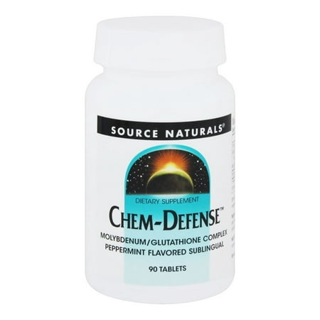 Source Naturals - Chem-Defense Molybdenum/Glutathione Complex Sublingual Peppermint Flavor - 90