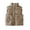 Khaki, variant on Insulated Boys Vest For Kids Warm Thickened Winter Sleeveless Jacket Lightweight Design Cold Weather Outdoor Activities