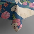 thumbnail image 5 of Golden Retriever and Pioneer Flower Square Tablecloth,Waterproof Square Table Cover,Wipeable Spillproof Washable Table Cover for Home Kitchen Party Decor 52"x52"(132x132cm), 5 of 6