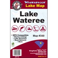 Kingfisher Maps Waterproof Lake Map Wateree