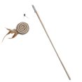 thumbnail image 1 of Interactive Cat Teaser Wand with Feathers for Indoor Play Stimulates Natural Instincts Durable Wooden Stick Toy for Felines and Exercise and Bonding Activity, 1 of 3