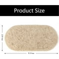 thumbnail image 2 of Homore Ultra Soft Modern Oval Rugs for Bedroom,2.6' x 5.3',Camel, 2 of 7