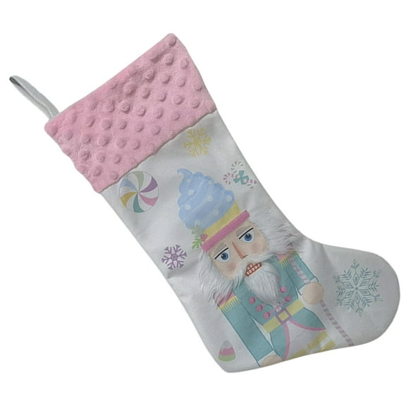 Nutcrackers Soldier Christmas Stocking Ornament Candy Gift Bag Festival Decoration for for Fireplaces and Tree