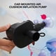 thumbnail image 3 of Quick-Fill Portable Air Pump with 3 Nozzles Inflator Deflator Inflator Pump Electric Air Pump for Air Mattress Bed Inflatables, 3 of 5