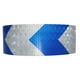 thumbnail image 3 of Pegatinas Reflectantes Pegatinas Reflectantes Cinta reflectante de flecha, cinta de marca de advertencia, pegatina de estilo de coche (azul + blanco), 3 of 6