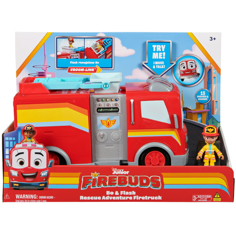 Disney Junior Firebuds Friends Bo and Flash Figure and Fire Truck Set