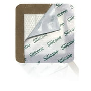 MedVanceTM Silicone - Bordered Silicone Adhesive Foam Dressing Size 2"x2" (1"x1" Pad), Box of 5 dressings
