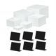 thumbnail image 1 of 6 cajas de exhibición de acrílico con base hueca para alimentos, soportes de exhibición para catering, cosméticos y pasteles., 1 of 9