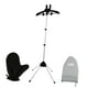 thumbnail image 2 of Perchero De Ropa portátil plegable soporte ajustable para colgar y planchar ropa accesorio de aluminio estructura robusta para uso doméstico y viajes Negro, 2 of 8