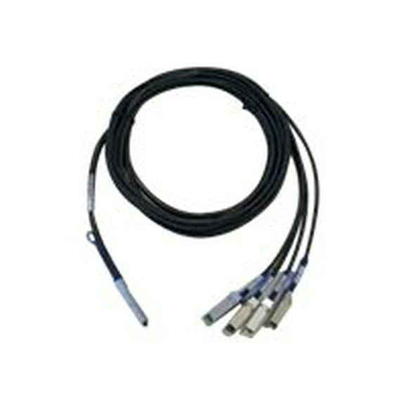 Cisco - Network cable - SFP  to QSFP  - 1 m - tan - for P/N: FPR4225-ASA-K9, HCI-FI-6454, N9K-C9348-FX3-B24C, NC57C3-MOD-P-SYS, NC57C3-MODS-P-SYS