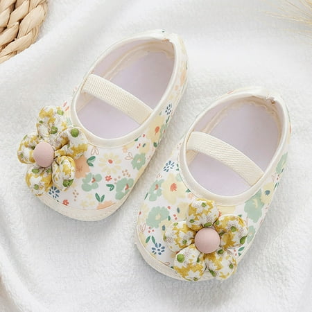 

Hunpta Toddler Shoes Baby Girls Soft Infant Toddler Walkers Shoes Colorful Flowers Princess Shoes Sandals Flat Walkers Shoes