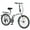 White, variant on 24-Inch Lightweight Folding Bike with Steel Frame, 7-Speed City Bicycle - Gray