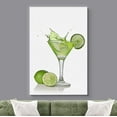 thumbnail image 2 of wall26 Canvas Print Wall Art Green Lime Martini Cocktail Drink Splash in Glass Food People Photography Modern Art Rustic Scenic Multicolor Colorful for Living Room, Bedroom, Office - 16"x24&quot, 2 of 5