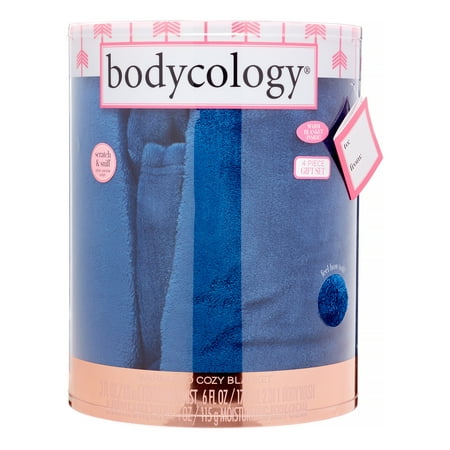 Bodycology 4-Piece Pink Vanilla Wish Bath and Body Gift Set with Blanket