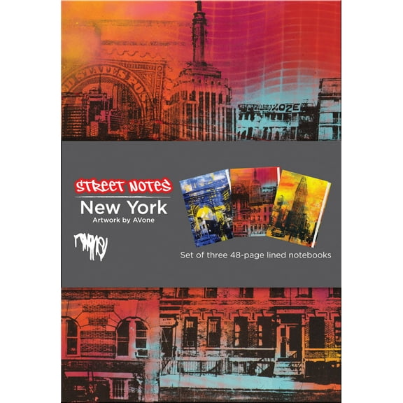 Street Notes-New York : Set of three 48-page lined notebooks (Diary)