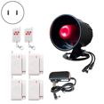 thumbnail image 2 of 433Mhz Wireless Alarm Siren System for Home Security Burglar Alarm with Door Sensor Long Range Easy Installation US Plug, 2 of 8