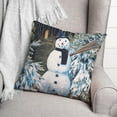 thumbnail image 3 of Creative Products Winter Snowman 16 x 16 Spun Poly Pillow, 3 of 3