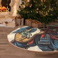 thumbnail image 5 of Sikiie Samurai Frog Guitar Christmas Tree Skirt, Christmas Tree Decorations, Christmas Decor, Tree Mat Decoration(30-48IN)-30", 5 of 6