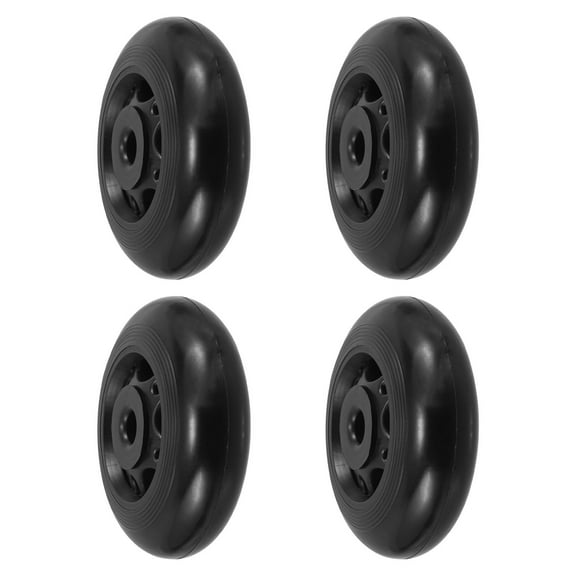 ULTNICE 4pcs Replacement Wheels for Equipment Wheels Black PP for Sports Lovers