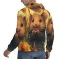 thumbnail image 6 of Daiia Cute Sunflower Guinea Pig for Men's Fashion Hoodies & Sweatshirts with Kangaroo Pocket Hooded Sweatshirt Breathable & Moisture Wicking-X-Large, 6 of 7