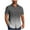 Grey, variant on hotojiny Men's Button down Shirts Summer Short Sleeve Gradient Dress Shirts Business Trendy Wrinkle Free Stripes Shirts
