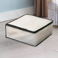 thumbnail image 6 of Canvas Storage Bag, Thick Soft Breathable Closet Organizer for Beddings, Comforters, Pillows, Blankets, Clothes, 16×12×8inch, 6 of 7