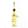 thumbnail image 3 of Anneau de Nombril avec Design Suspendu Grim Reaper 14G Acier Chirurgical, 3 of 11