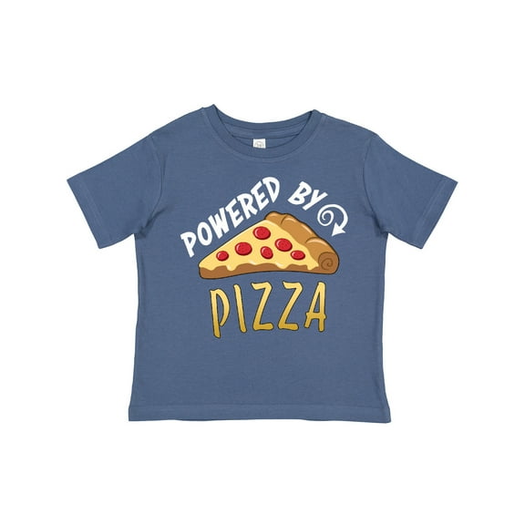 Inktastic Powered by Pizza Boys or Girls Toddler T-Shirt