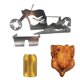 thumbnail image 5 of Advancent 1 Juego de latas de cerveza para bicicleta, barbacoa, asar a la parrilla, sartenes para hornear, asador de pollo antiadherente de acero Herramientas y accesorios para hornear Esqueleto, 5 of 6
