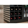 thumbnail image 3 of Home Source Bar Cabinet with Glass Doors and Drawers, 3 of 9
