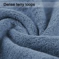 thumbnail image 4 of Ksopiavobs 100% Cotton Hand Towels, Highly Absorbent, Set of 2 (Blue-Grey), 13 x 28 Inches, 4 of 6