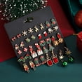 thumbnail image 2 of DESIGNICE 12-20Pairs Christmas Earrings Set for Women Xmas Holiday Dangle Earrings Christma Stud Tree Snowflake Bow Snowman Party Jewelry[Y776], 2 of 7